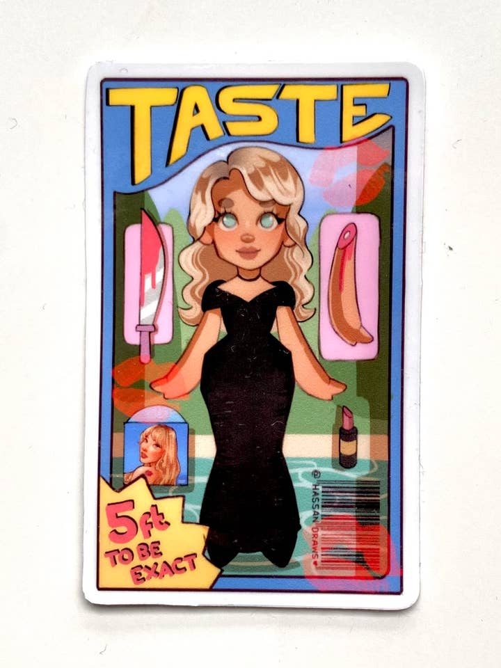 Sabrina Smag Pop Inspireret Dukke Tegning Klistermærke Dekoration Kunst for engroshandel hos Hassan Draws