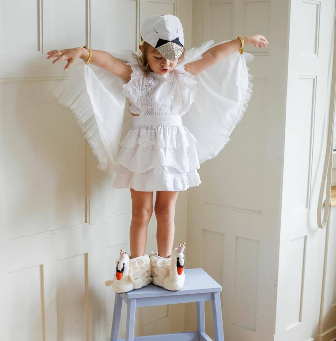 Sew Heart Felt - Wholesale Slippers - Kids - Odette the Swan Children's Slippers2