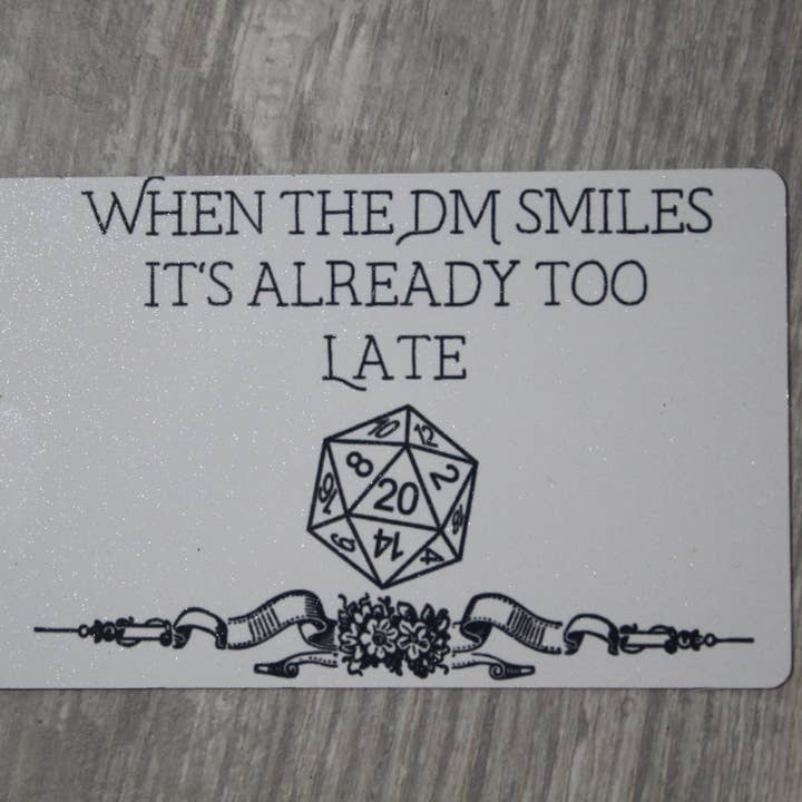 When the DM Smiles- Metal Magnet for wholesale by Raven Design