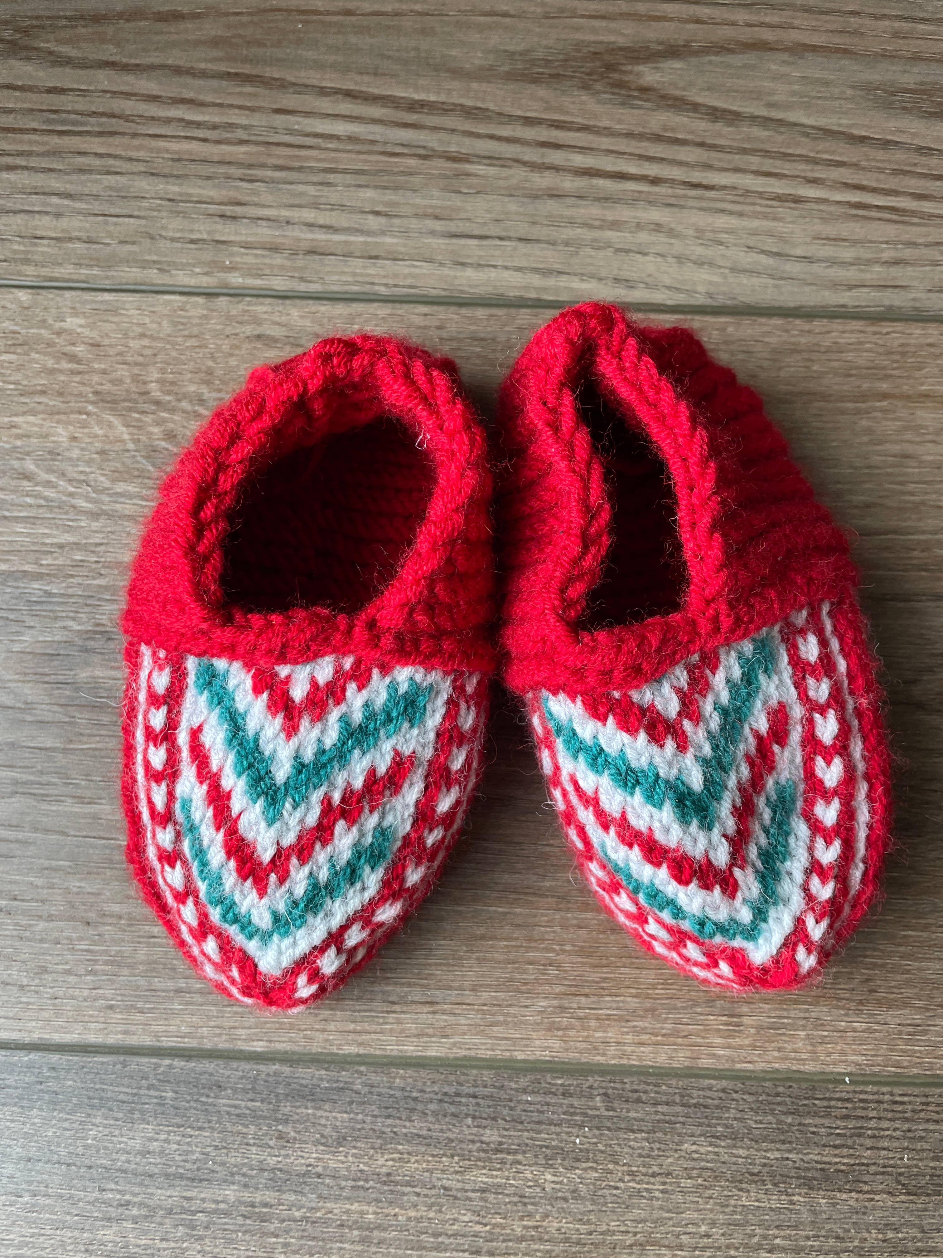 Azerbaijani Socks - Vente Chaussettes – enfant - Chaussettes pantoufles pour enfants : rouges (individuelles)0