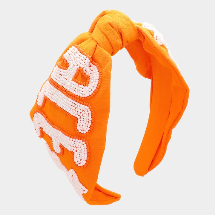 Sensibling Corp. - Vendita all'ingrosso Fascia per capelli - Donna - Fascia per capelli Game Day Seed Beaded ACE Message Star Knot Burnout2