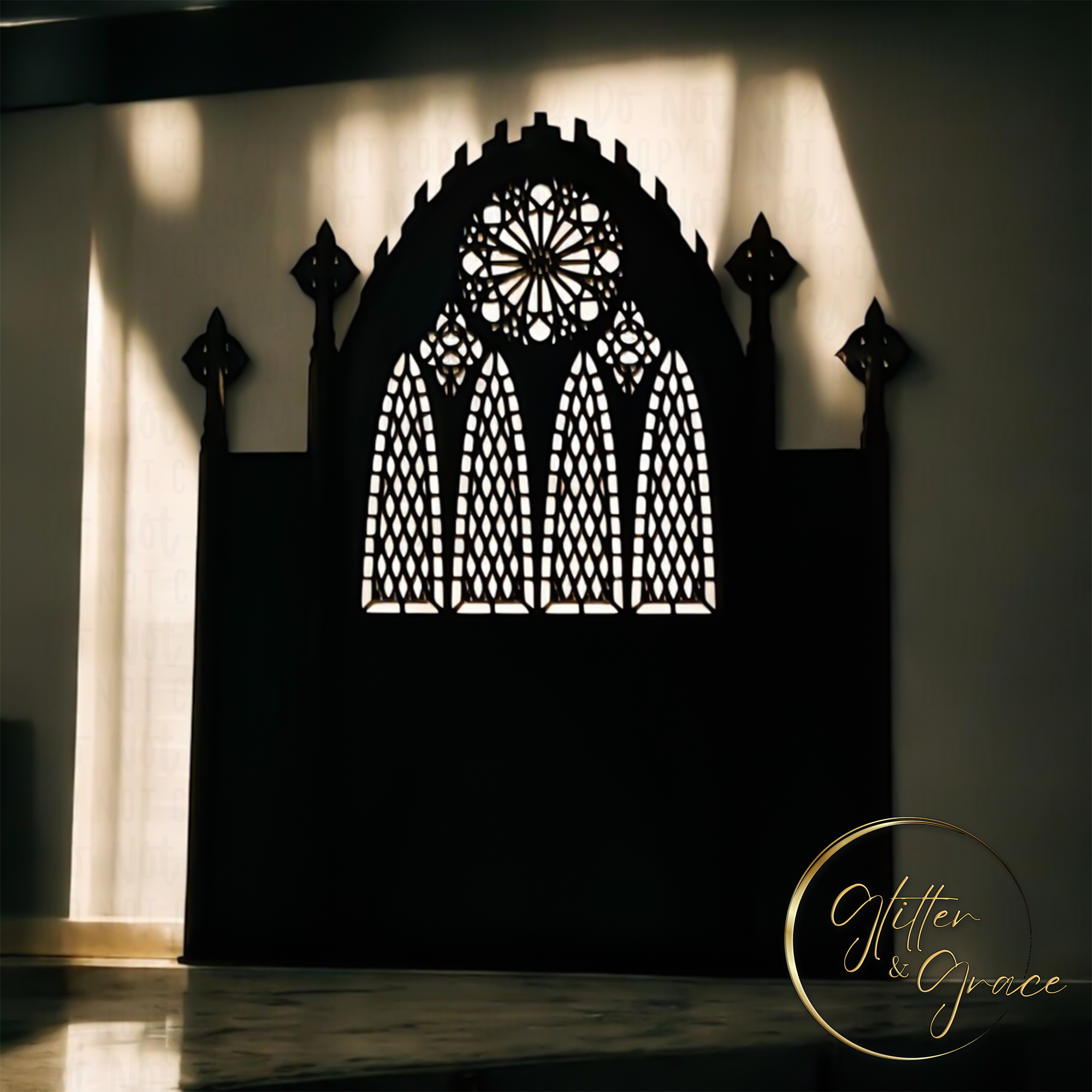 Glitter And Grace, LLC – wholesale Dekorativt bordsobjekt – Gotisk katedral1