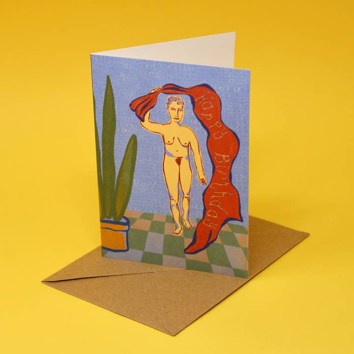 Ark Colour Design - Wholesale Birthday Card - Birthday Banner Lady Greetings Card