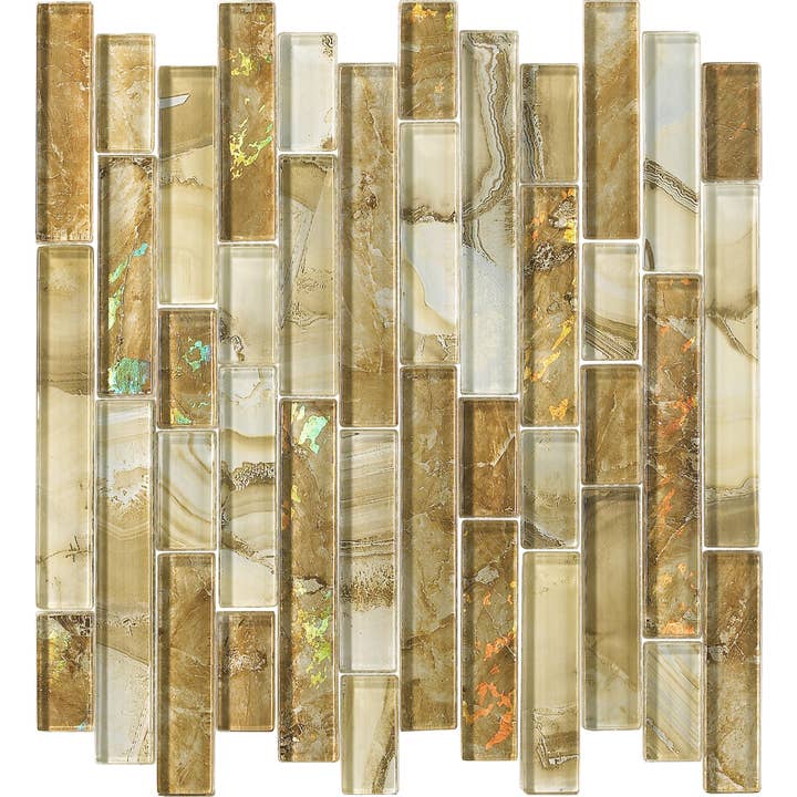 Thomas Avenue Ceramics - Wholesale Wall Tile - 12"x12" Random Linear Glass Mosaic Tile3