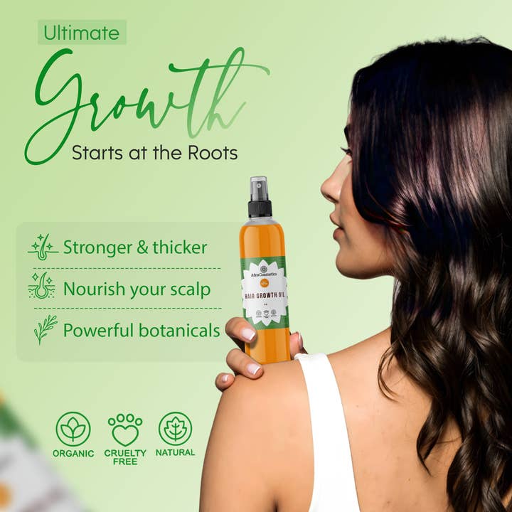 AfroCosmetics & Culture - Vente Huiles pour cheveux - Huile de croissance capillaire au romarin, clous de girofle et huile de ricin3