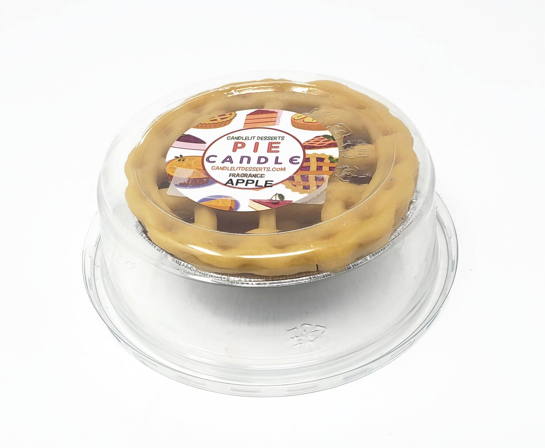 Candlelit Desserts - Wholesale Novelty Candle - 3" Apple Pie Candle2