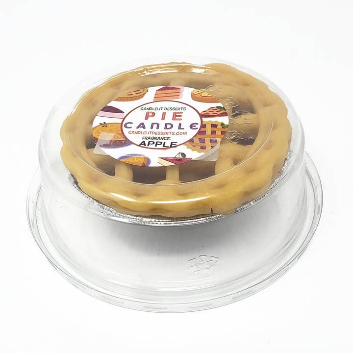 Candlelit Desserts - Wholesale Novelty Candle - 3" Apple Pie Candle2