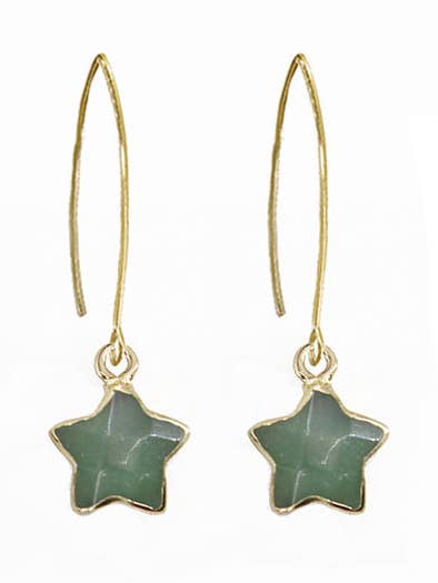 Star Dangles Aventurine for wholesale by Brass Sand