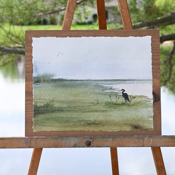 Echoes of the Lake. Watercolor print for wholesale by Woodmiration