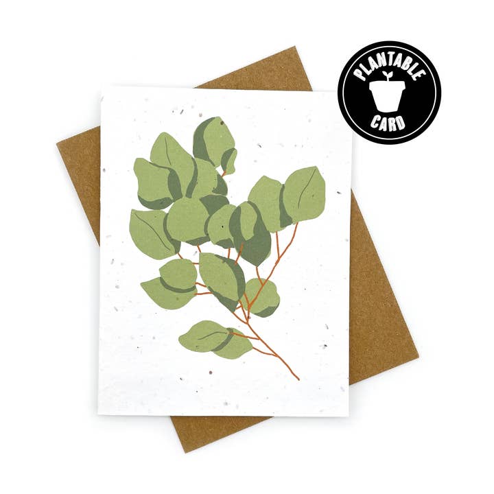 Leere Notizkarte mit grünem Artefakt für den Großhandel von Cato & Company