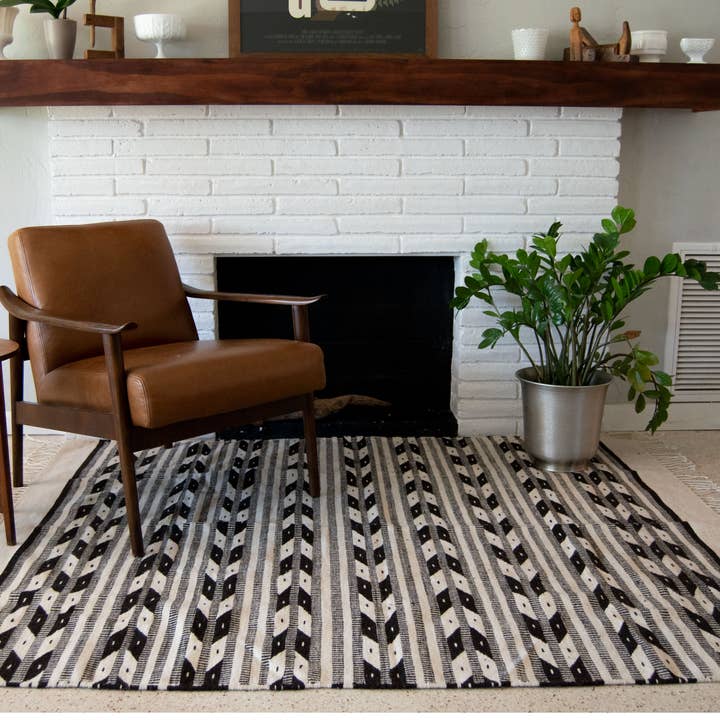 Decor Artesanal - Vente Tapis - Tapis Amérindien avec flèches 7 x 5