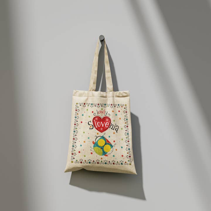 Tote bag "Lowly Slovenia" By Jaka Vukotič for wholesale by DISPLEJ