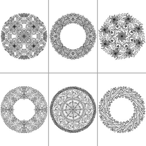 ColorFall Editions – Engroshandel Malebog - Voksen – Julemandalaer farvebog til voksne3