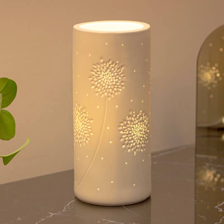 Dandelions Columna Ceramic Table Lamp for wholesale by L. GLOW Home