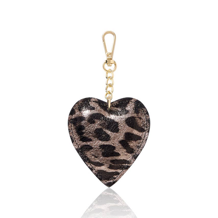 MONTTE DI JINNE - Wholesale Keychain - Unisex - Italian Handmade Genuine Leather Heart Keyring Keychain10