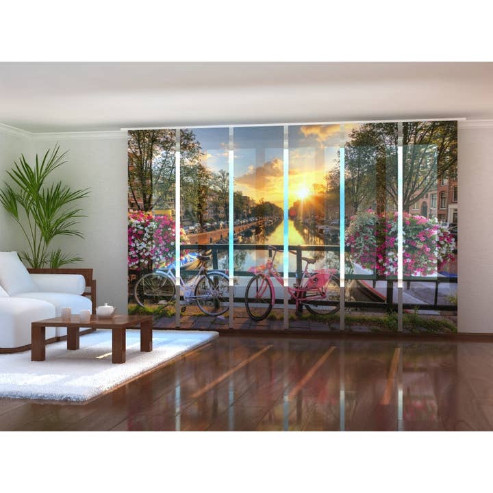 Set of 6 Magnificent Alba Panel Curtains over Amsterdam for wholesale by IlyDecor