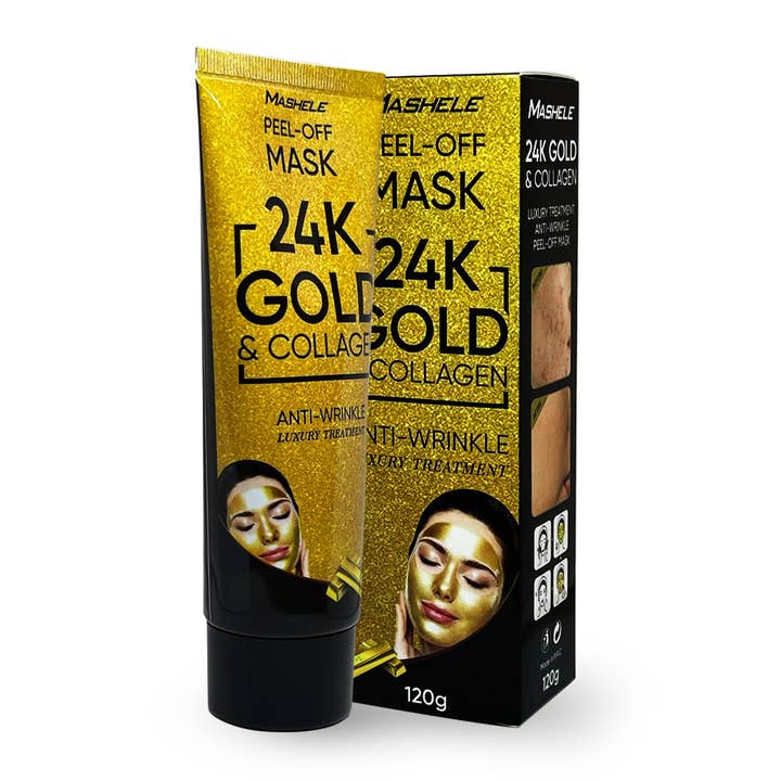 24K Gold Facial Mask Collagen Peel-off for wholesale by MASHELE