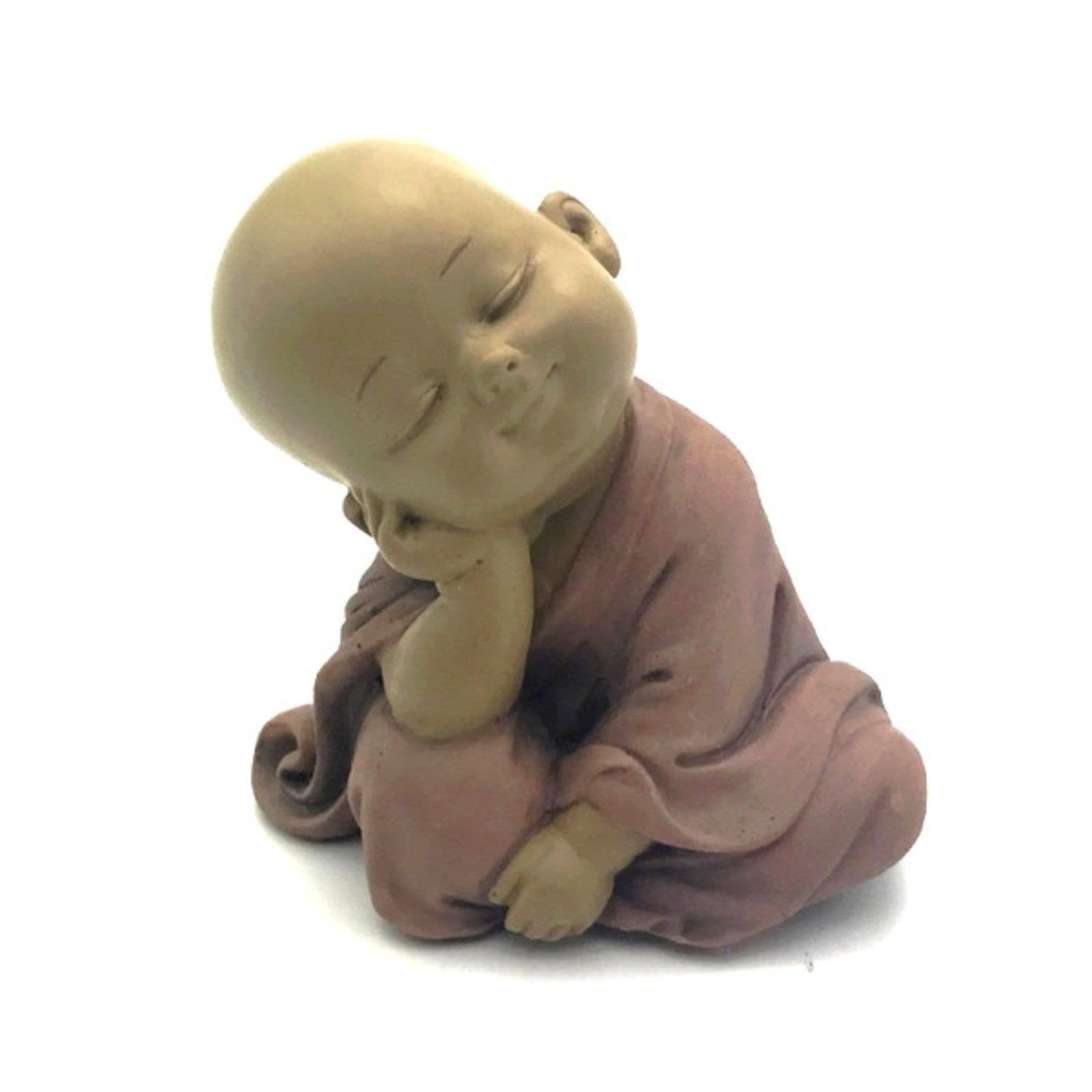 Zen'Arôme – Engroshandel Pyntefigur – Baby Buddha-statuette SB5 med afslappende atmosfære og heldsamulet4