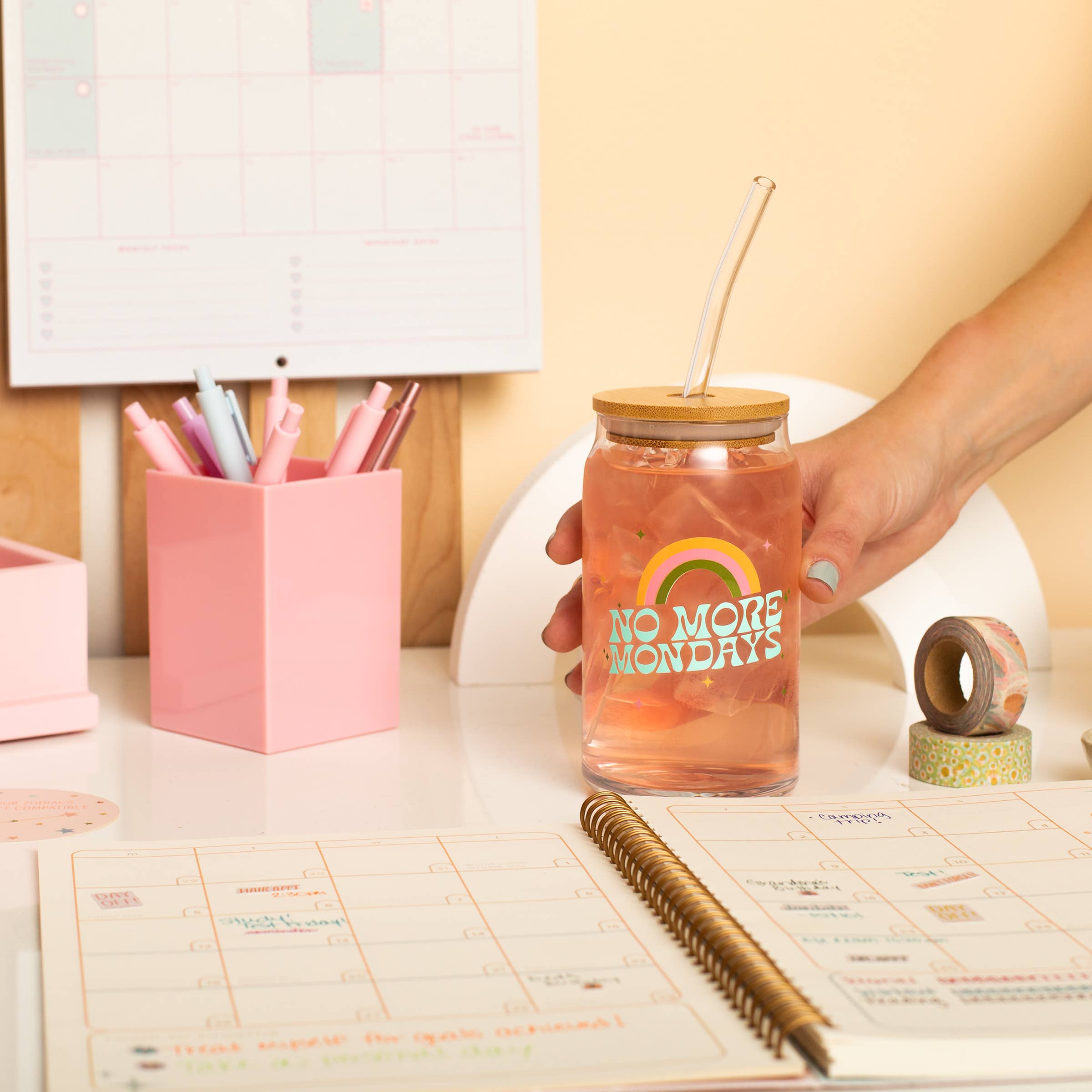 Talking Out of Turn - Wholesale Drinking Glass/Cup - Can Glass w/Lid + Straw (SALE!)19