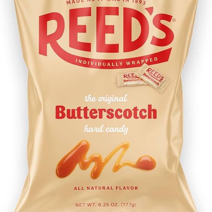 Reed's Butterscotch Hanging Bag 6ct (177g) for wholesale by Pops Distro Inc