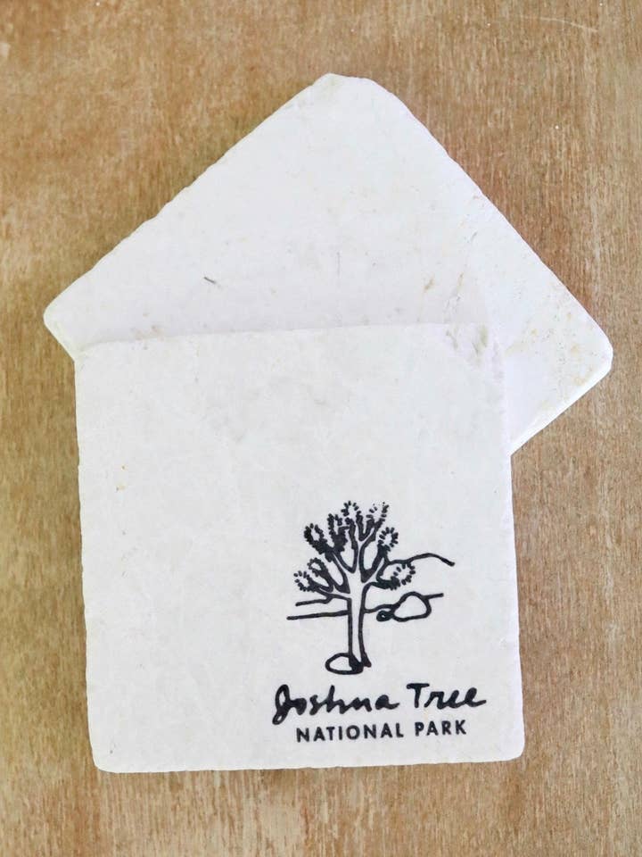 Ensemble de dessous de verre du parc national Joshua Tree pour la vente par Lace, Grace & Peonies Marble Coasters