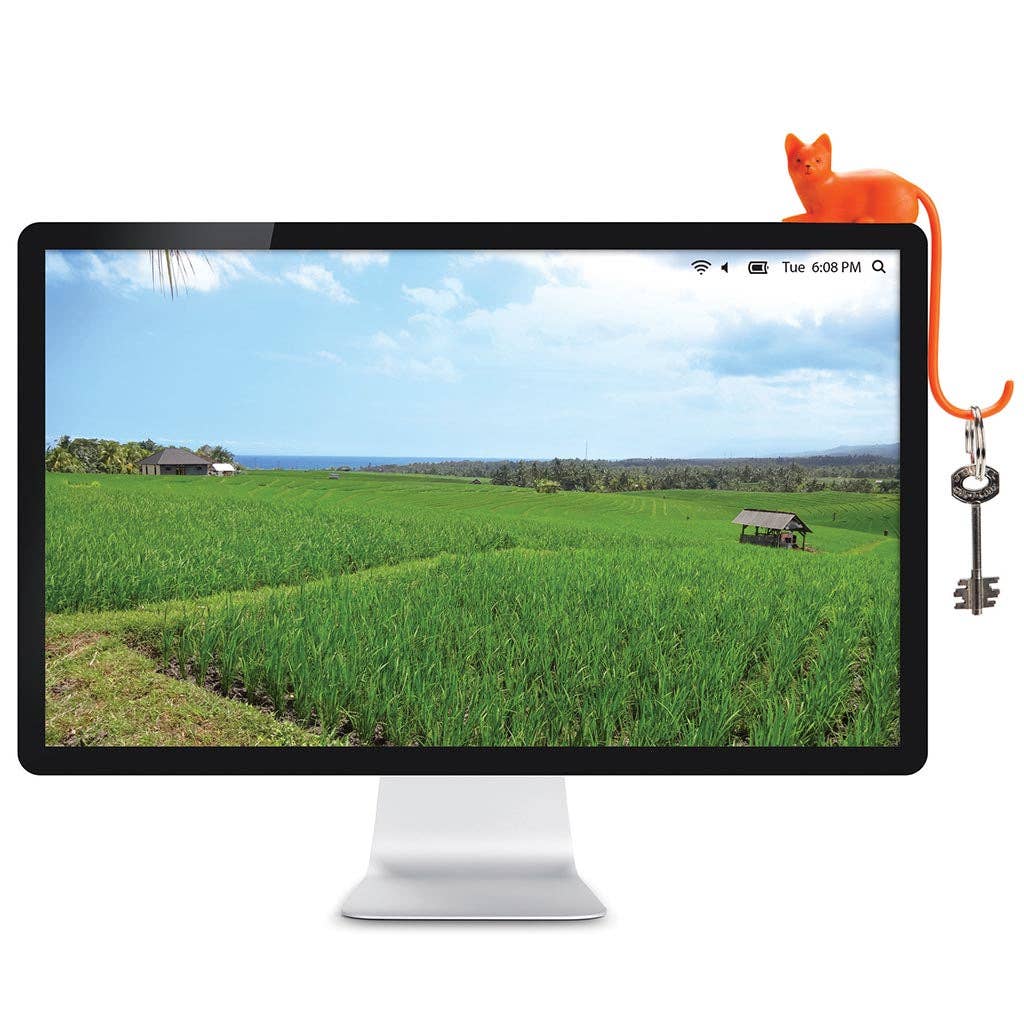 Monkey Business Design USA LLC - Wholesale Decorative Figurine - Cat Tail Hook For Computer Accessories | Ginger5