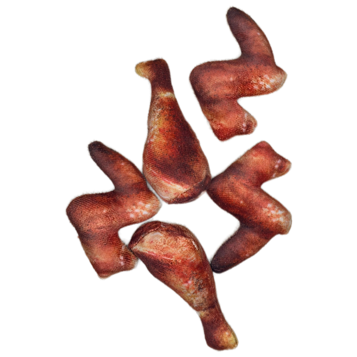 Canned Gifts - Wholesale Gag Gift/Novelty Gift - Can O' Hot Wings- 5 Plush Chicken Wings Legs Gift w/Jokes5