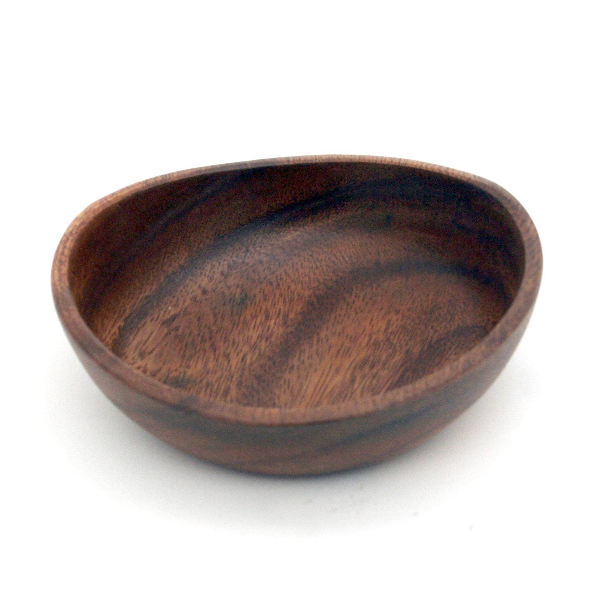 Housewares & Tabletops by Contrast Inc. - Wholesale Serve Bowl - Acacia Concave Bowl - Dark Finish1