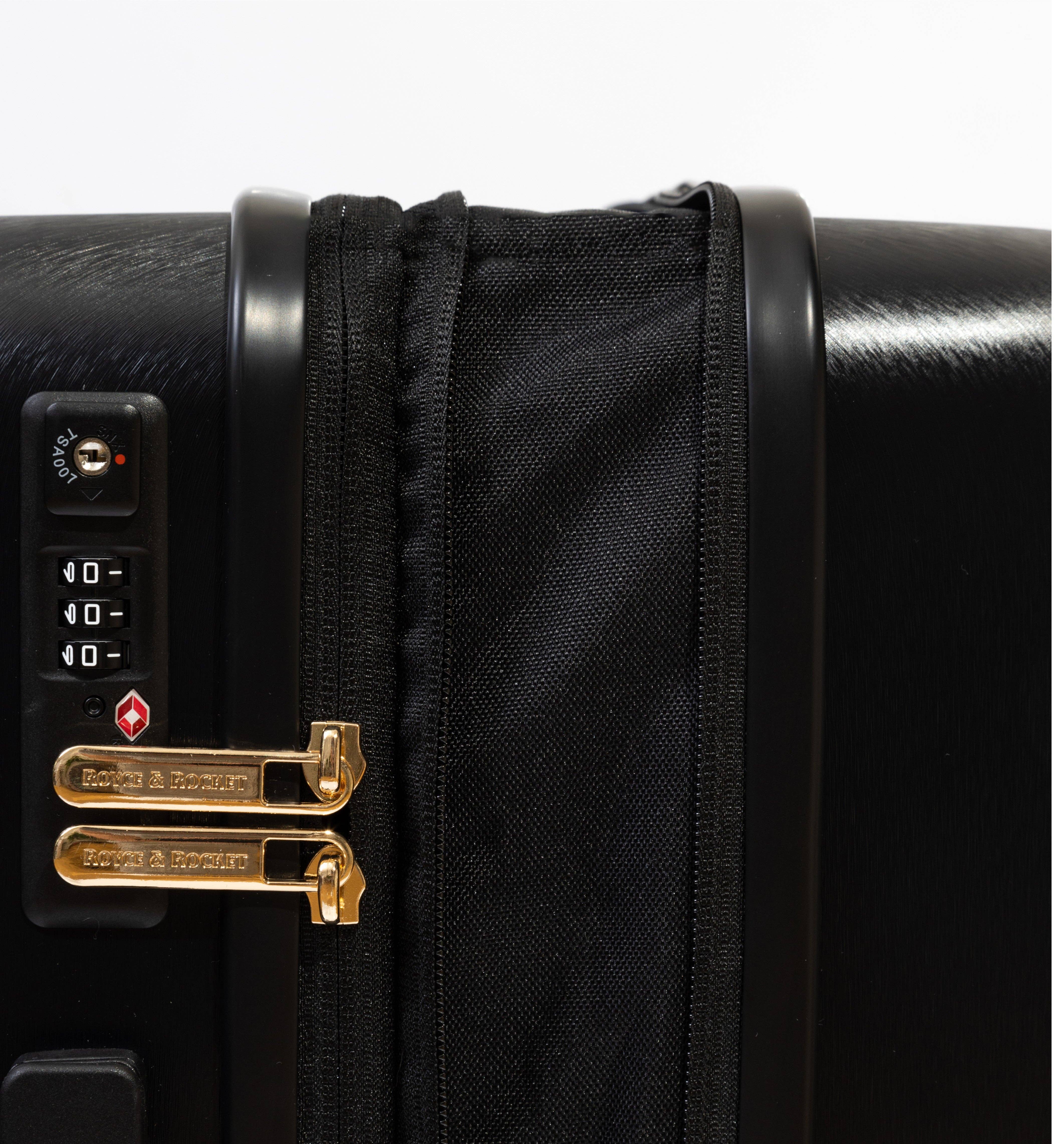 Royce & Rocket - Wholesale Luggage - Castle Carry-on Expandable Black11