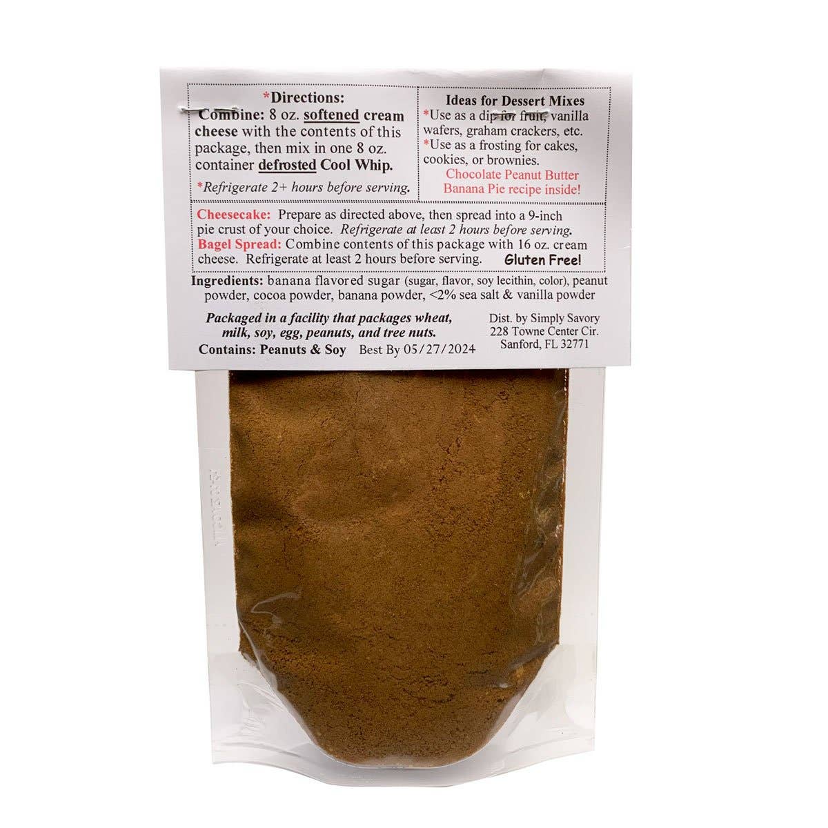 Simply Savory - Wholesale Cake Mix - Chocolate Peanut Butter Banana Dessert Mix2