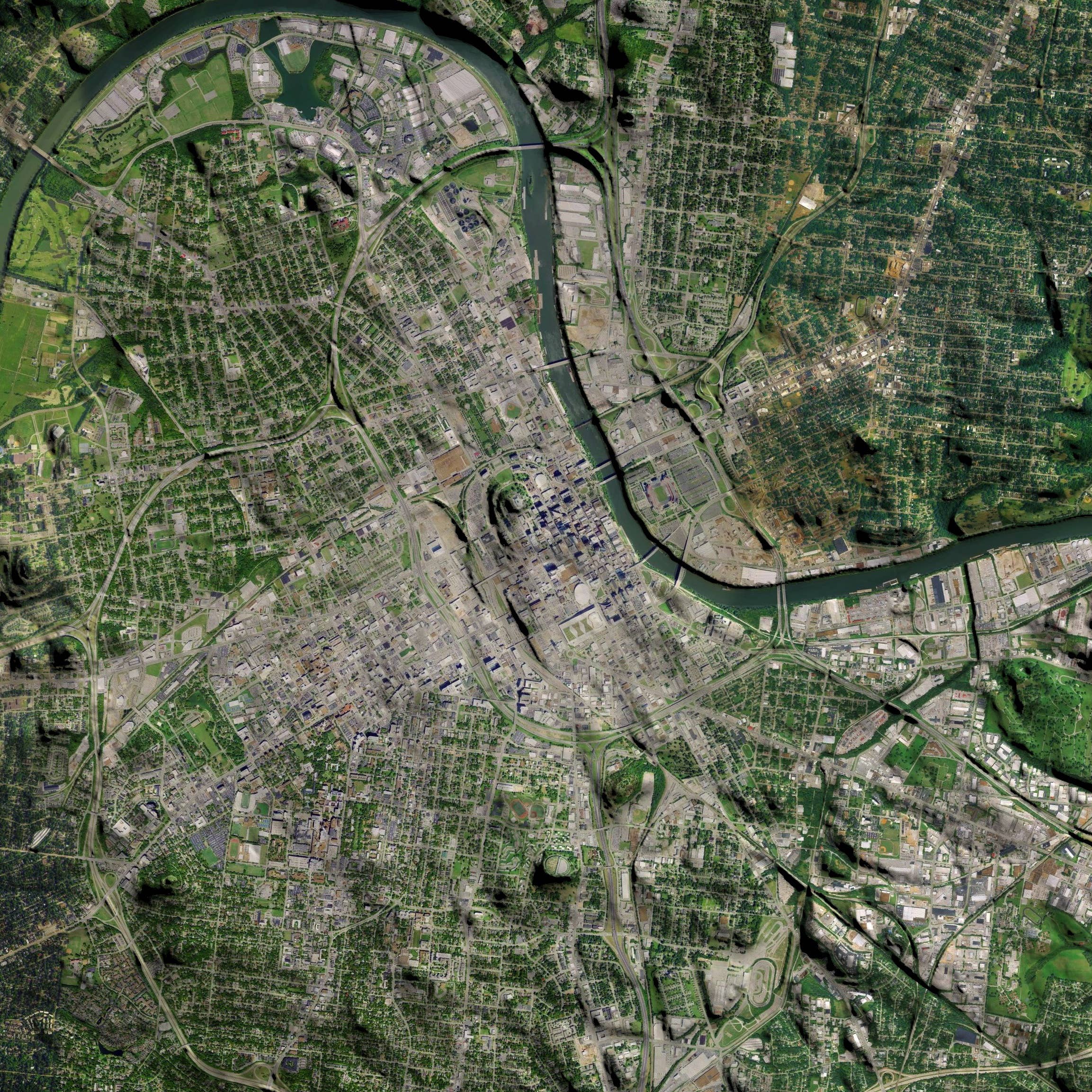 JACE.design - Wholesale Art Print - Nashville TN Map Print Satellite4