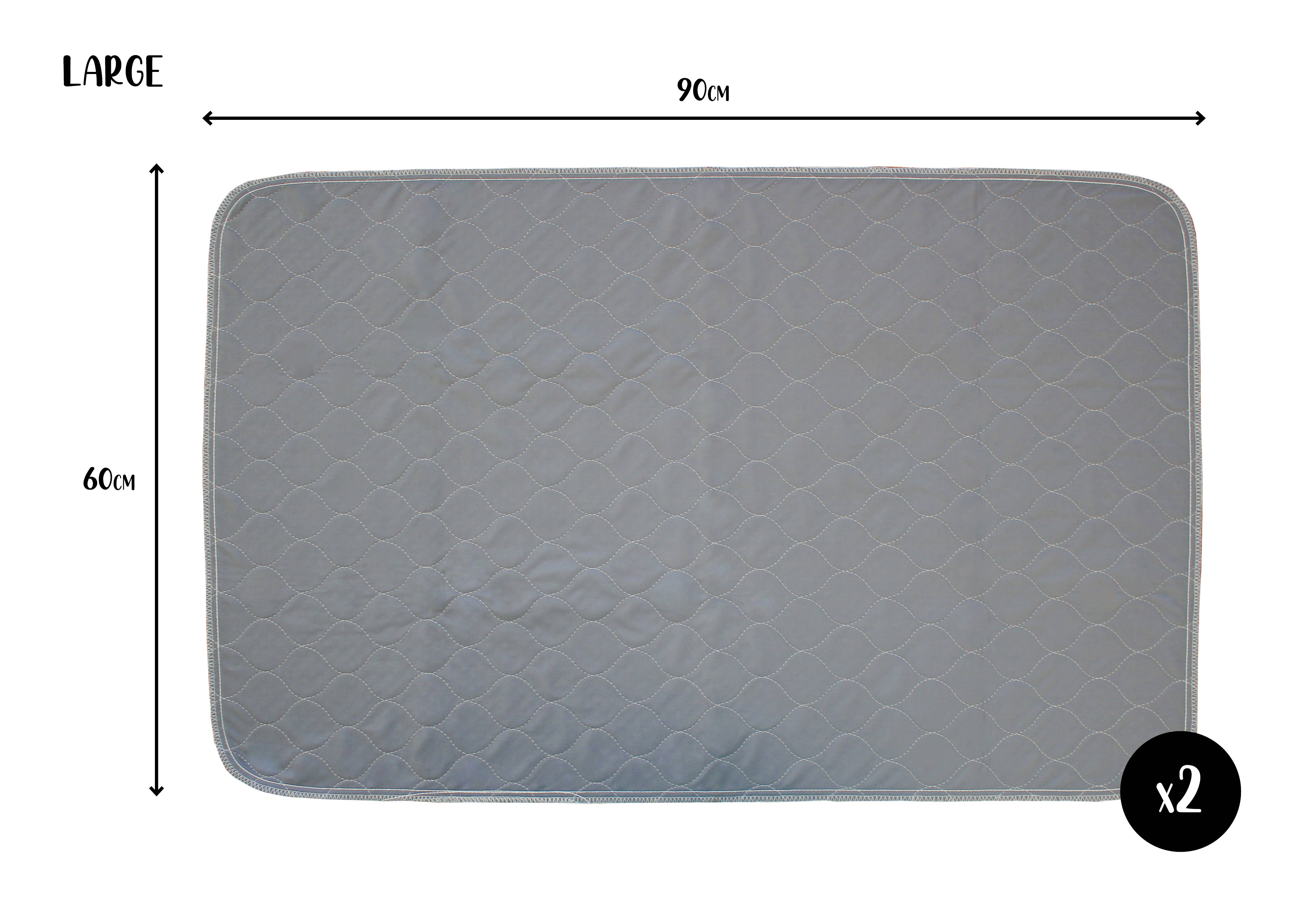 Pet Wiz – wholesale Pet pee pad – Dog – Two Pack of Reusable, Washable, Pet Pads in Grey1