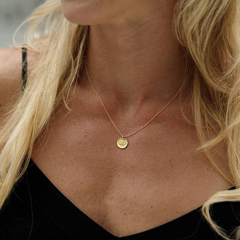 Ornamental Things - Wholesale Pendant/Charm Necklace - Gold Evil Eye Medallion Necklace3