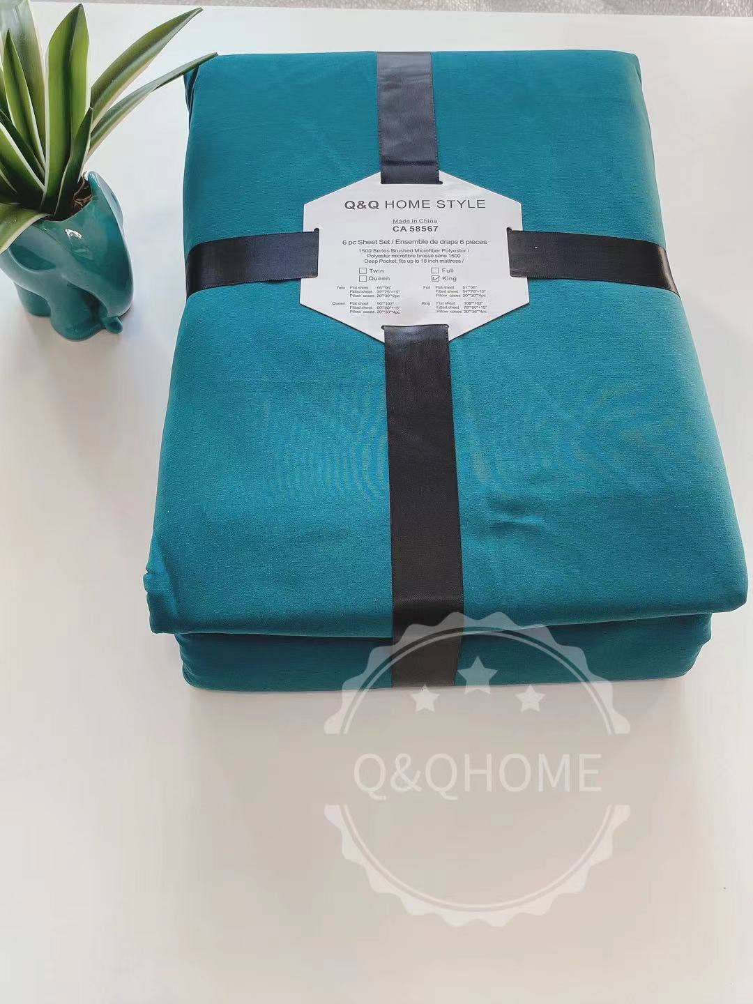 Q&Q HOME - Wholesale Sheet Set - QQ-HOME 6 Pieces Super Soft Microfiber Sheet Set4