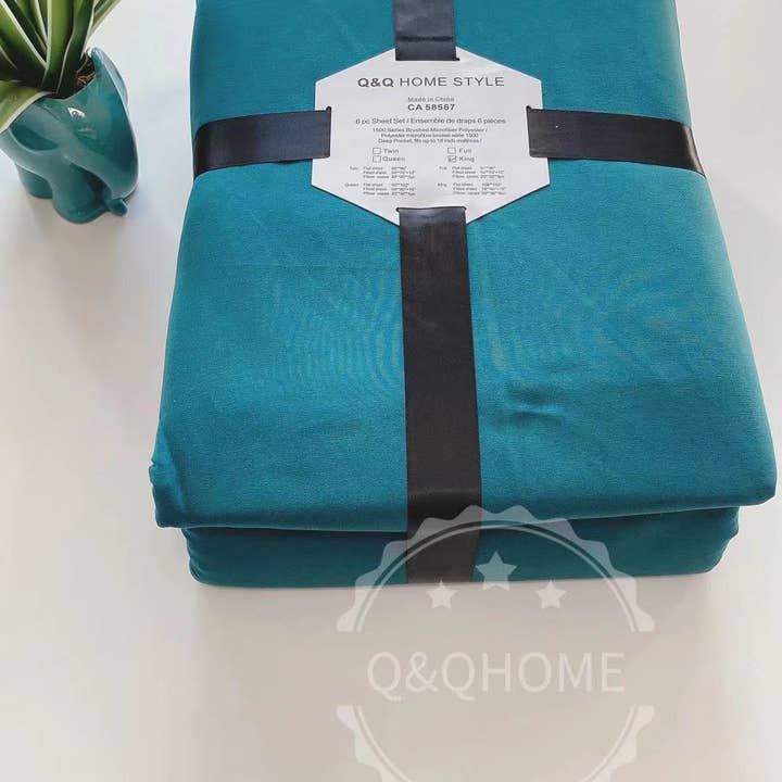 Q&Q HOME - Wholesale Sheet Set - QQ-HOME 6 Pieces Super Soft Microfiber Sheet Set4