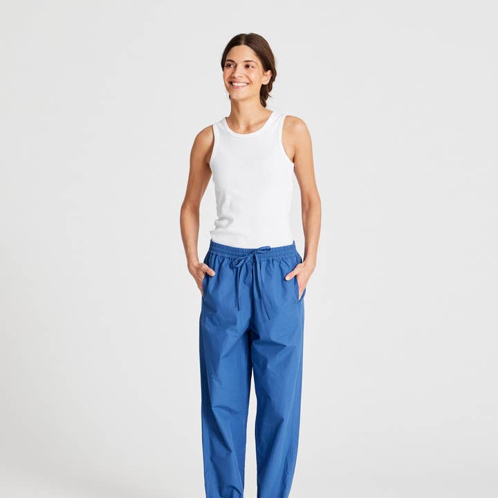Astrid Pant Poplin - Clear Blue and other Purchase Wholesale damenbekleidung einzelhandler. Free Returns & Net 60 Terms on Faire trending on Faire.