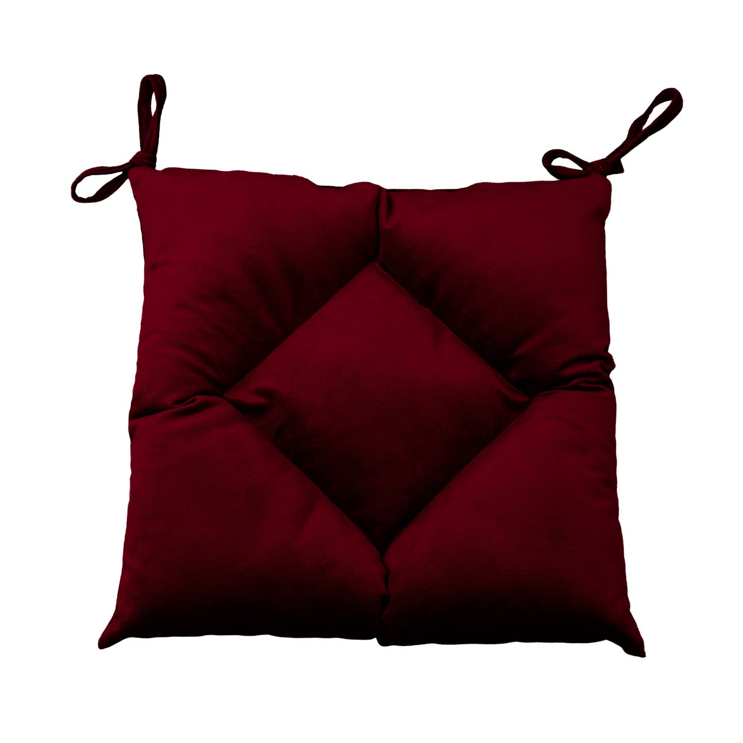 CASASRO - Venta al por mayor Cojines para sillas - CASASRO® Cojines para sillas de comedor | Juego de 4 de 40x40 cm | Tela de terciopelo suave lavable en 9 colores | Cojines con lazos para sujetar48