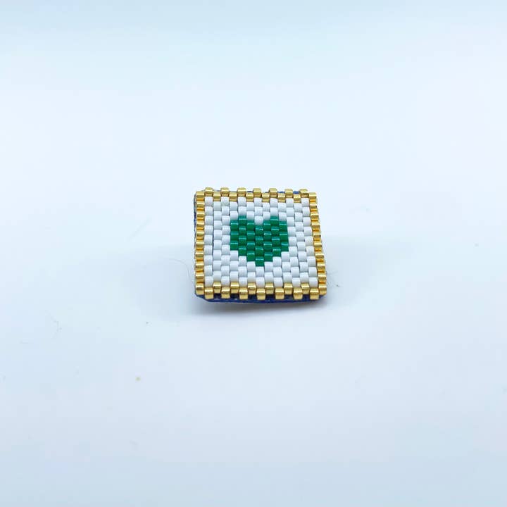 Little heart brooch for wholesale by Ely De Paname