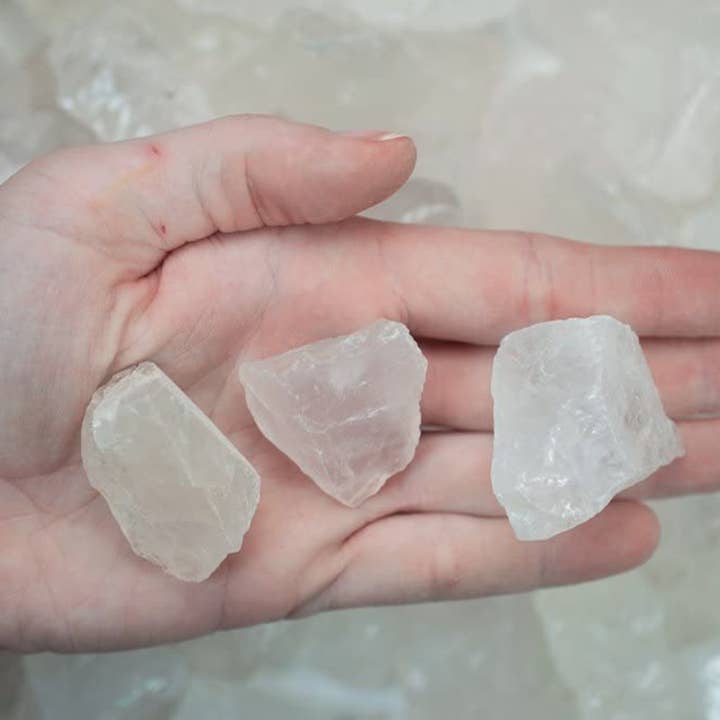 Fantasia Mining - Vente Pierre et cristal de spiritualité - Cristaux de quartz Girasol bruts - Pierres naturelles brutes (1 lb)