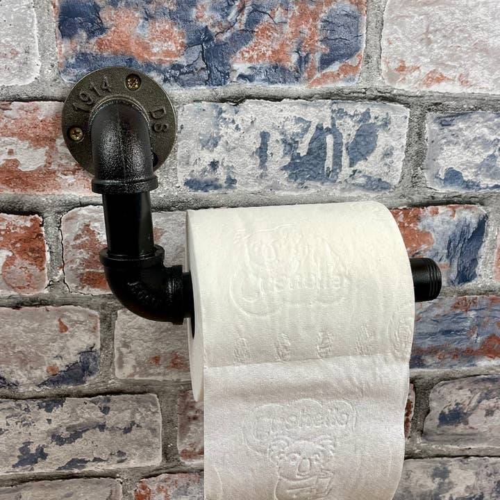 Fandomonium - Wholesale Toilet Paper Holder - Industrial Style Pipework Steel Toilet Roll Holder4