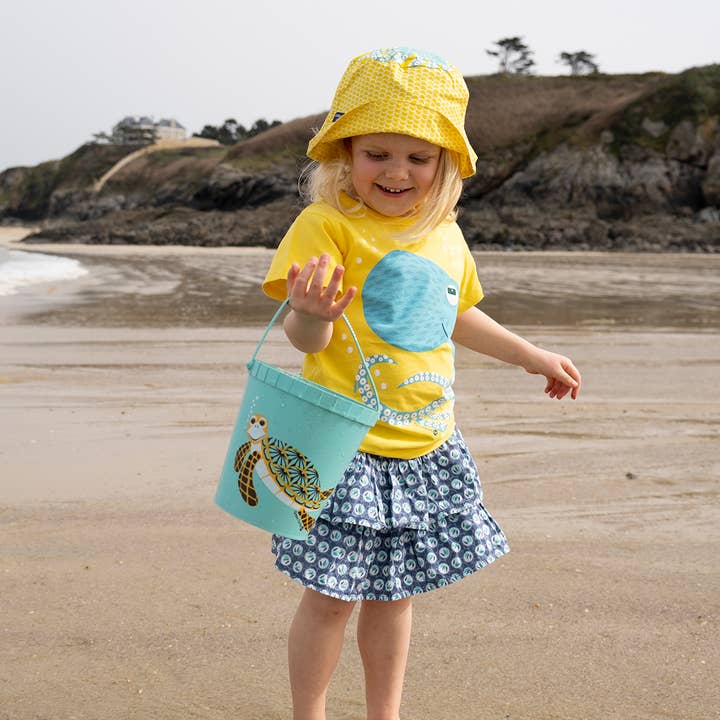 Coq En Pate - Wholesale Beach/Pool Toy - Kids & Baby - Children's beach toy, eco-friendly French bucket - Turtle3