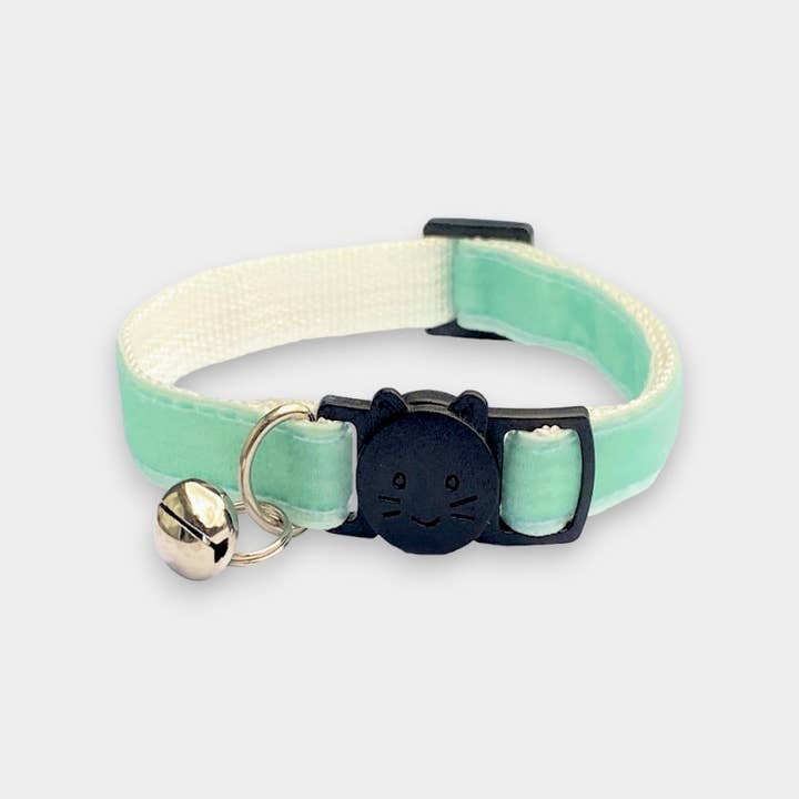 Zacal Cat Collars – wholesale Pet collar – Cat – Mint Green Velvet Kitten Collar