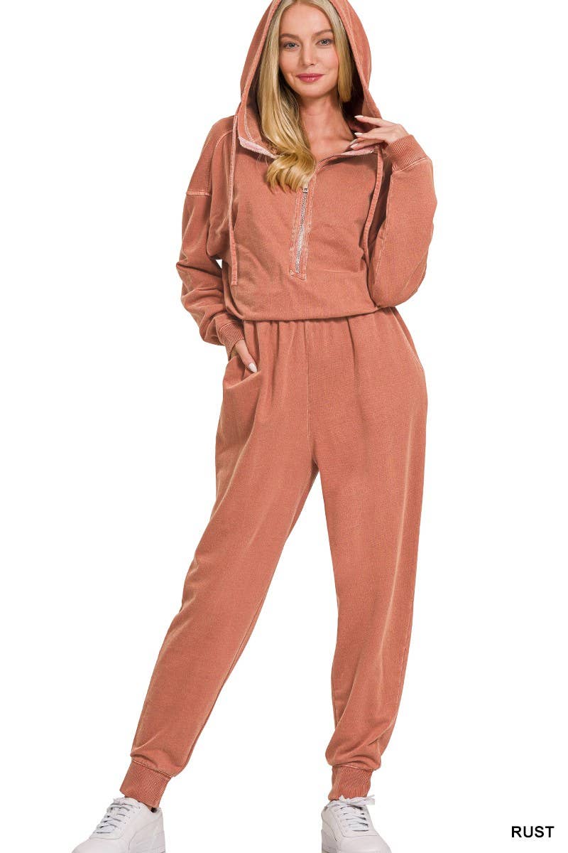 Vanilla Monkey - Wholesale Jumpsuit - Women's - Enzyme Washed French Terry Jumpsuit1