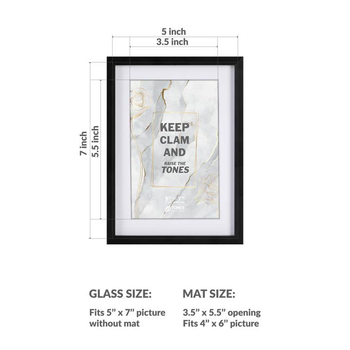LivingTaste Home Inc - Wholesale Picture Frame - 5x7 Aluminum Picture Frame