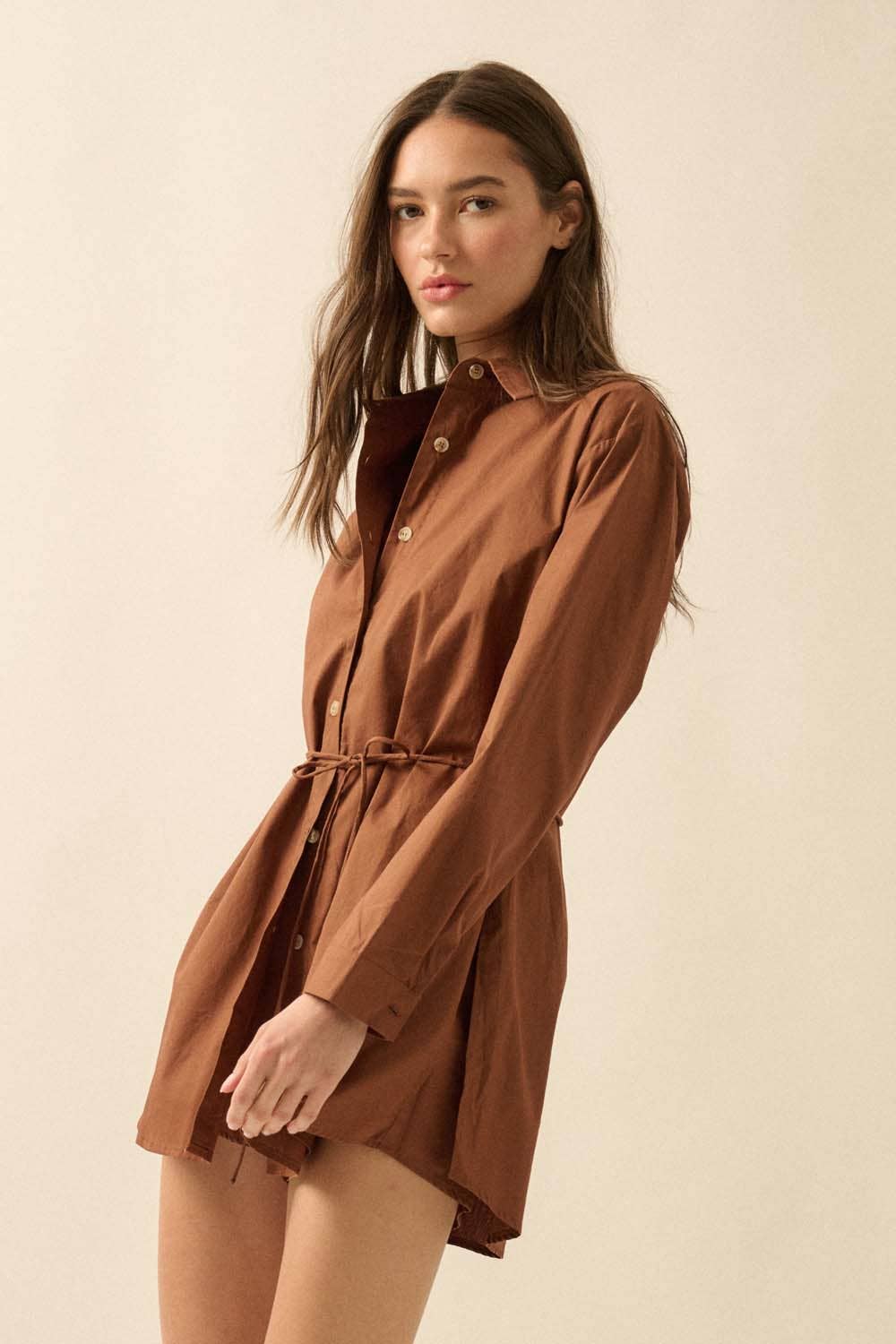 Promesa USA - Wholesale Romper - Women's - Solid Collar-Neck Layered Yoke-Back Romper16