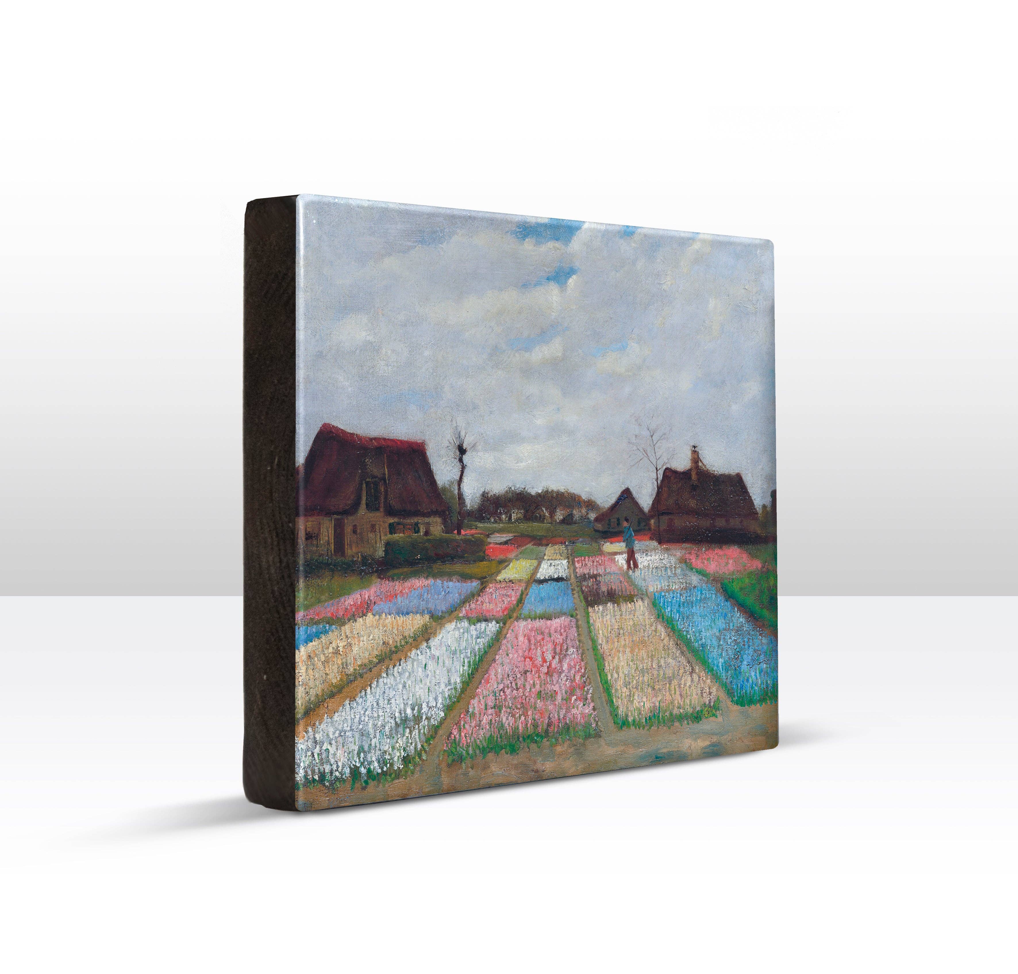Laqueprint - Vente Affiche d'art - Laqueprint - Parterres de fleurs en Hollande - Vincent van Gogh - 26 x 19,5 cm - LP2021