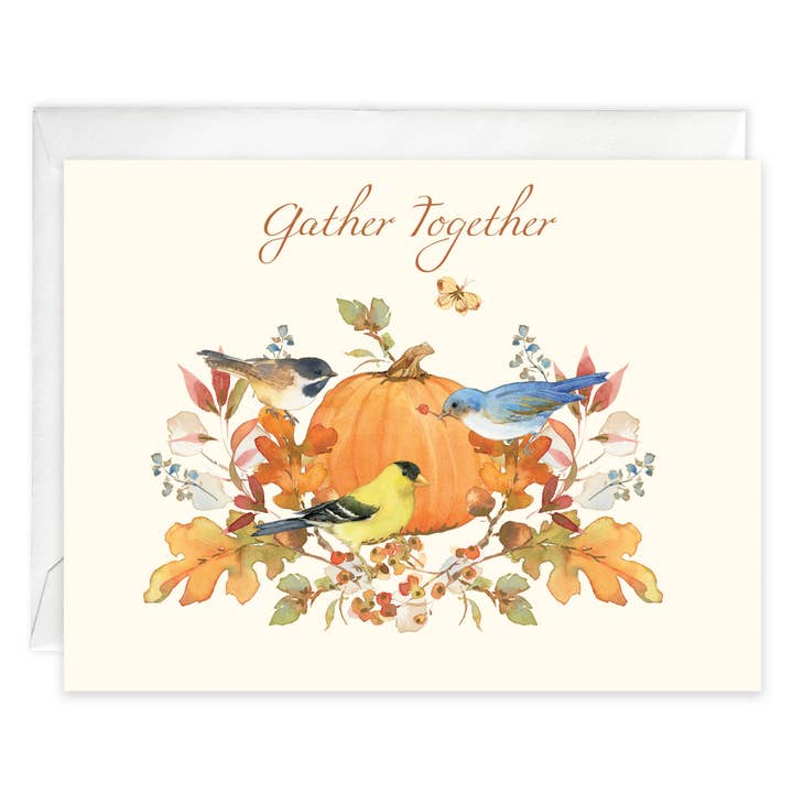 Thanksgiving Greeting Card - Gather Together for wholesale by GINA B DESIGNS