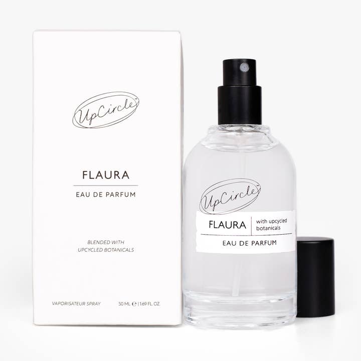 Sustainable upcycled Vegan Perfume Gift - Flaura Eau de Parfum for wholesale by UpCircle Beauty Europe