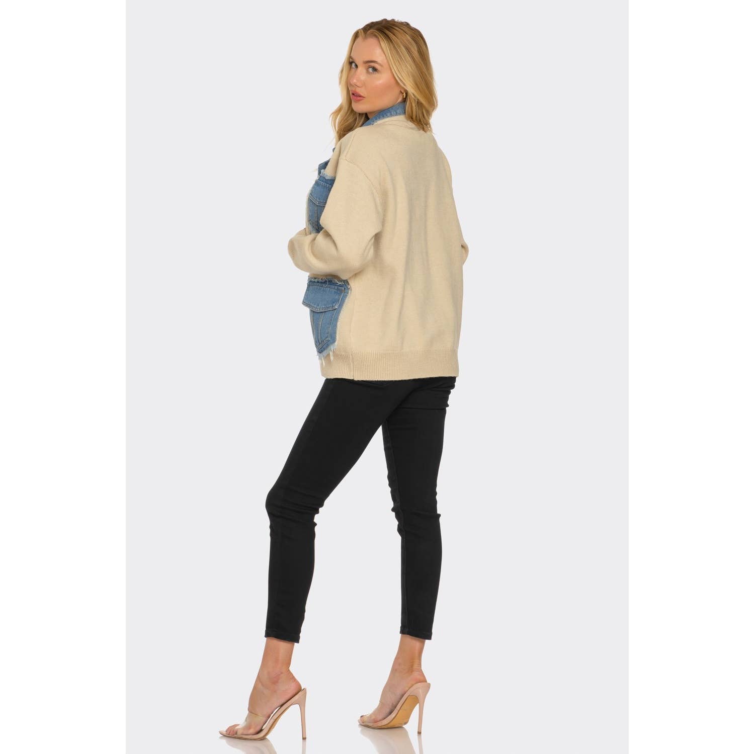 omgstyles - Wholesale Jas - Dames - Demi Denim Gezellige Jas7