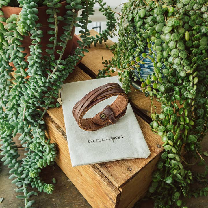 Steel & Clover - Wholesale Cuff Bracelet - Rycroft Leather Cuff
